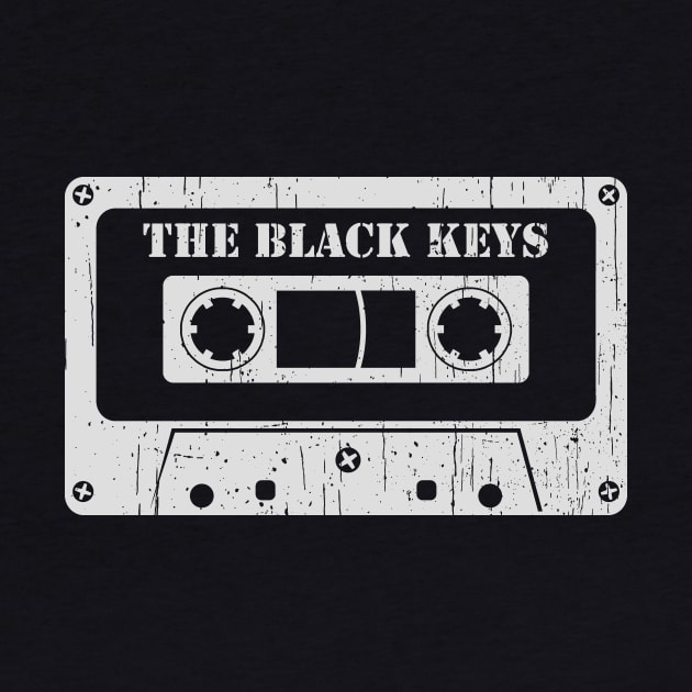 The Black Keys - Vintage Cassette White by FeelgoodShirt